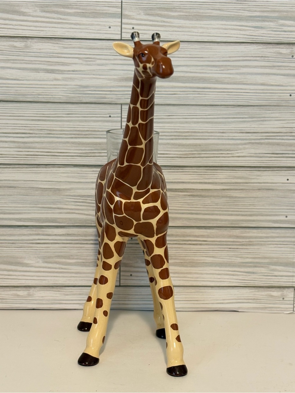 Vintage PartyLite Giraffe Candle Holder African Inspiration Safari Ceramic P9620 - Picture 2 of 10